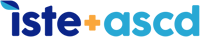 Stylized lowercase letters and the plus sign for iste plus ascd